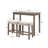 41.5" Wide 3-Piece Modern Counter Height Pub Table Set With USB Port Backless Stools-624102094-624102099