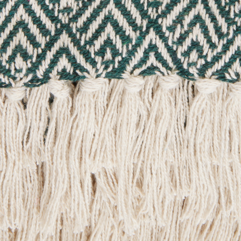  Jeté double en coton, Vert foncé