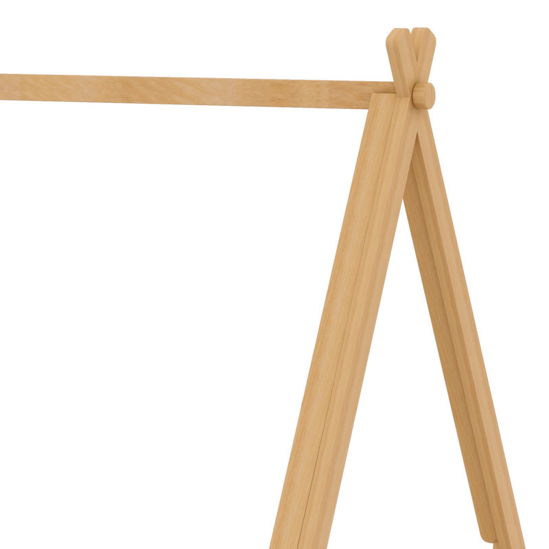 Lit maison avec tente et lumière, Lit simple, Brun