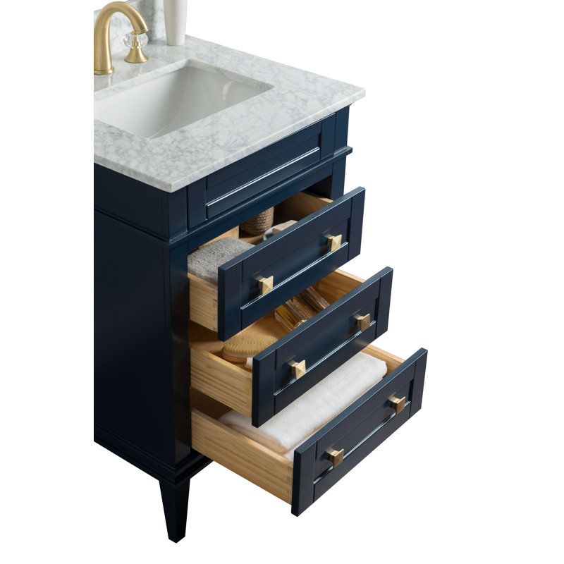 Alex 24'' W Single Vanity, Blue