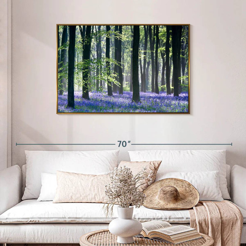 Bluebell Vision, Cadre flottant doré, 43 po x 29 po
