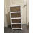 Plastic Storage Bins 4 Tier, Stackable Storage Bins with Lids and Wheels,Folding Storage Containers