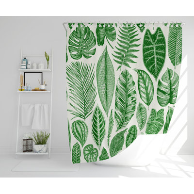 Meleri Polyester Shower Curtain Set