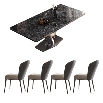 Ensemble de table de salle à manger rectangulaire de style italien