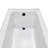 Streamline 66 in. x 32 in. Acrylic Right-Hand Drain Alcove Bathtub in Glossy White With External Drain-101700445