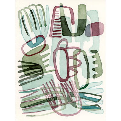 Taniece Sea Abstract III by Nikki Galapon - Wrapped Canvas Print