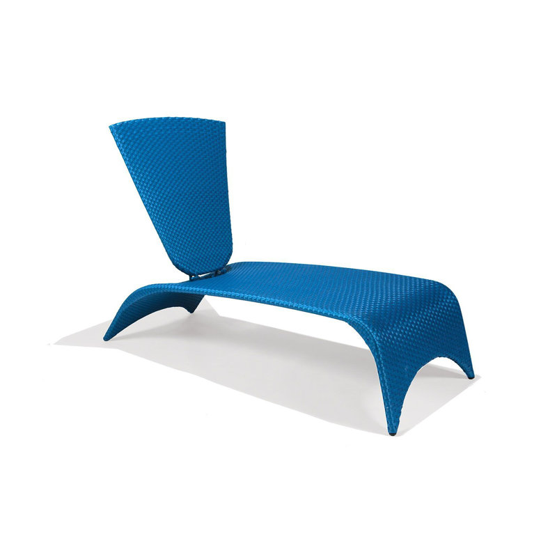 Malibu Nest Chaise Lounge with Folding Back, Blue