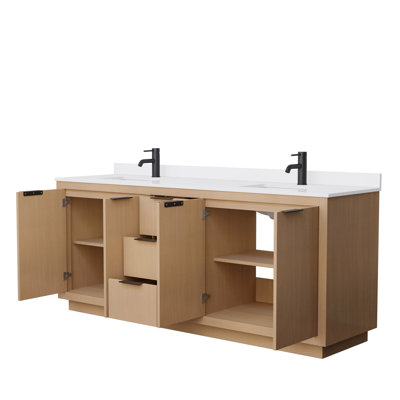 Ensemble de meuble-lavabo double 80 po Maroni