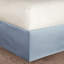 Édredon 8 pièces en coton bleu grand - style Shabby Chic avec détails floraux, comprend 1 édredon, 2 taies décoratives européennes, 3 coussins décoratifs, jupe de lit, articles de literie lavables à la machine-130164534-130164537