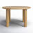 Tully Oak Round Solid Wood Base Dining Table
