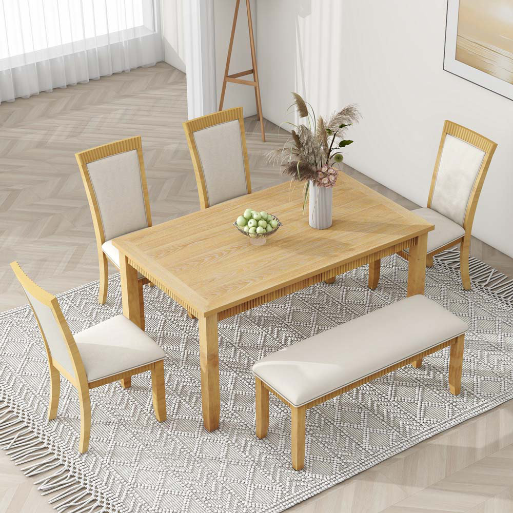 Gracie Oaks Routh Rectangular 60'' L x 36'' W Dining Set Wayfair
