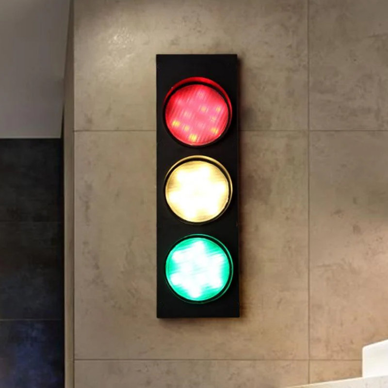 Metal Traffic Light Wall Sconce Wall Lighting