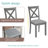 5-Pieces Wooden Dining Rectangular Table With 4 Chairs-864518239-864518237