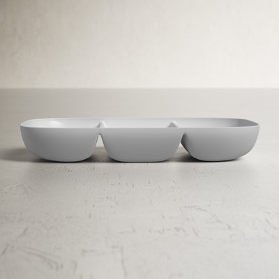 Caila Oval Melamine Divided Serving Dish