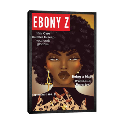 Ebony Z - Print on Canvas