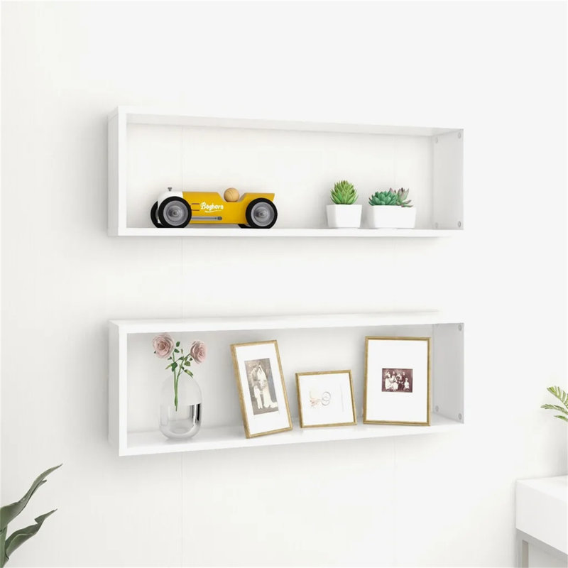 Glennora 2 Piece, White, 26.5cm H x 80cm W x 15cm D