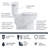 Easley FLUSH GUARD with Overflow Protection 2-Piece 1.28 GPF Single Flush Elongated Toilet in White