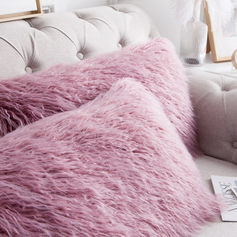 Housse de coussin Mongolian, Lilas