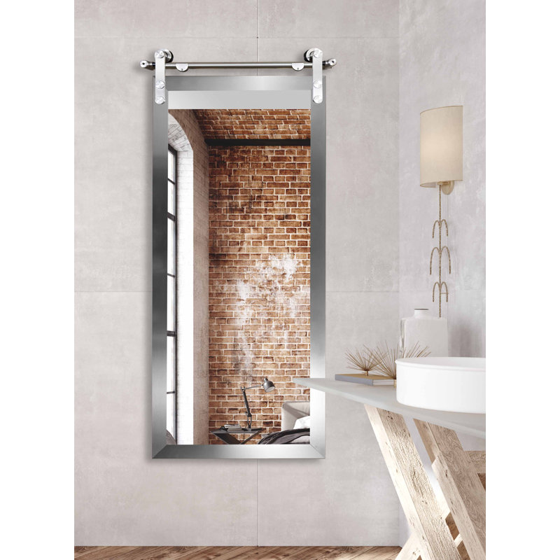 Dalphus Wood Flat Mirror, 45.5" x 30.5"