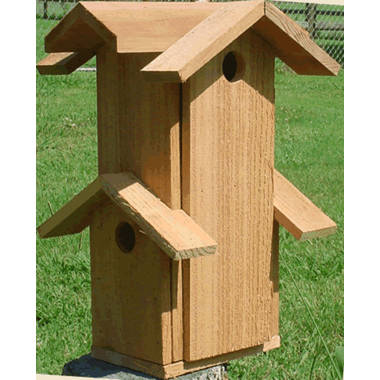 12 Wooden Birdhouses - Crafts for Girls and Boys - Kids Bulk Arts and Crafts Set - 12 DIY Unfinished Wood Bird House Kits, 12 Paint Strips, 12