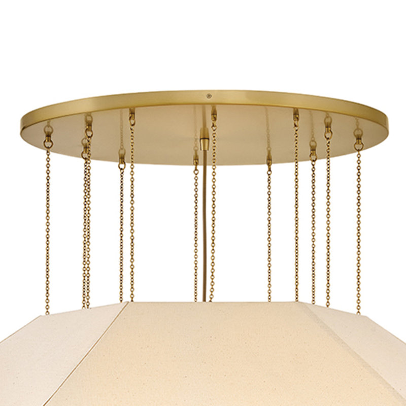 Lyla 10 Light Steel Chandelier by Lisa McDennon
