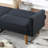 Twin 80'' Linen Upholstered Tufted Sleeper-1968253121