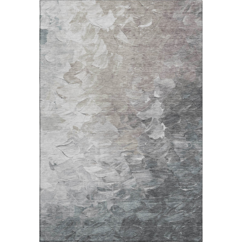 Premium Machine Washable Slesnick AMF1674 Abstract Rug, Rectangle 10' x 14'