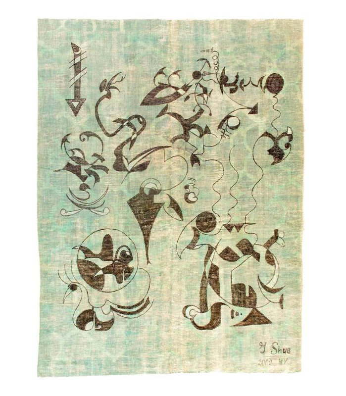 Fine Hand Knotted Modern rug 7'2"x 9'8"