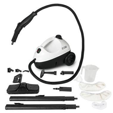 Commercial Care Steam Cleaner, 1500W Multipurpose Steamer with Accessory Kit, Steamer for Clothes and Floor Steamer, Portable Steamer for Car Seat, CA