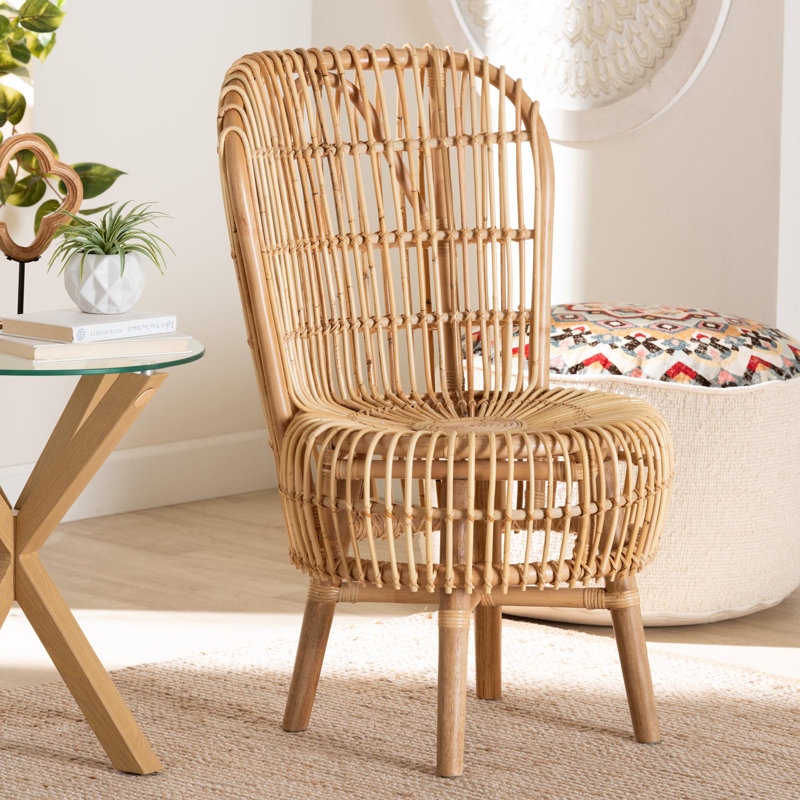 Bekzod 22.4'' Wide Rattan Lounge Chair