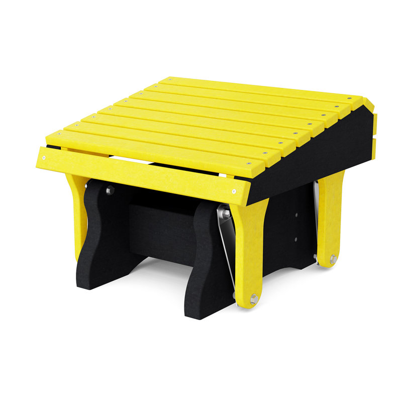 Repose-pieds Heritage, Jaune citron / noir