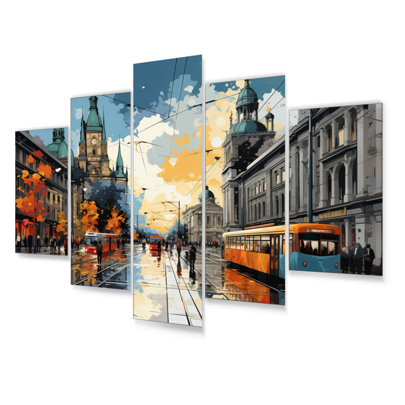 City Munich Popart II Cities & Countries Wall Decor on Metal