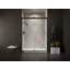 Levity 47.63" x 74" Double Sliding Shower Door with Blade Handles with CleanCoat® Technology-536147611