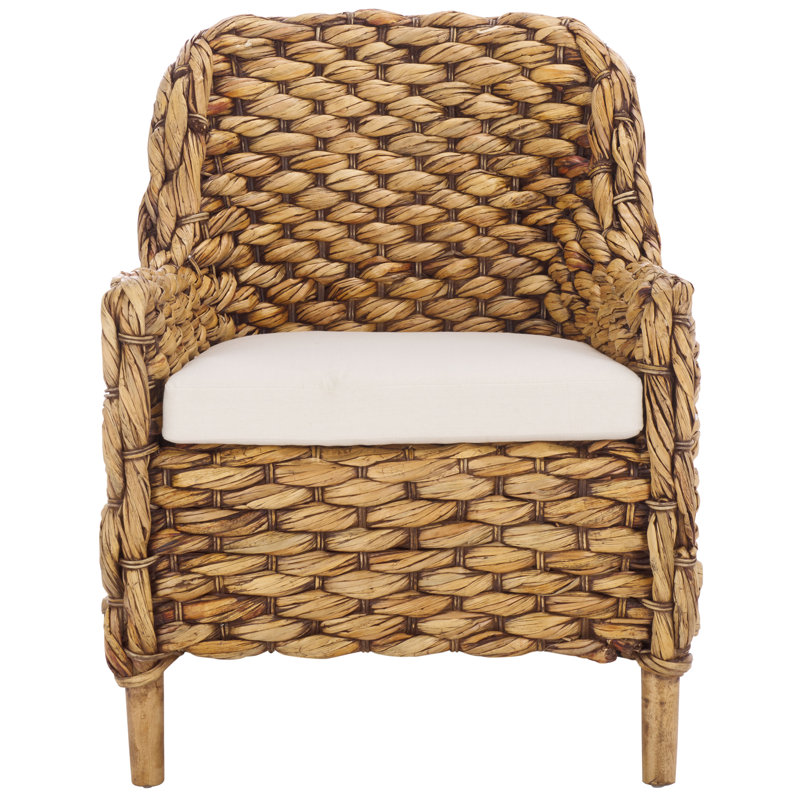 Purrl Hyacinth Accent Chair with Cushion, Brown Wash