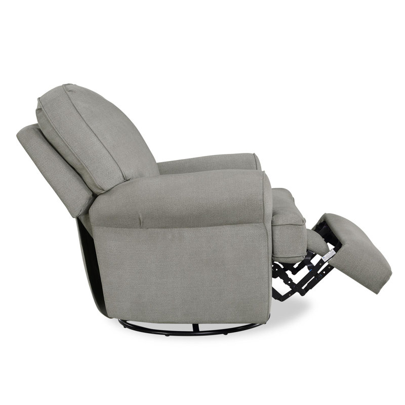 Brunswick Upholstered Swivel Reclining Glider, Gray