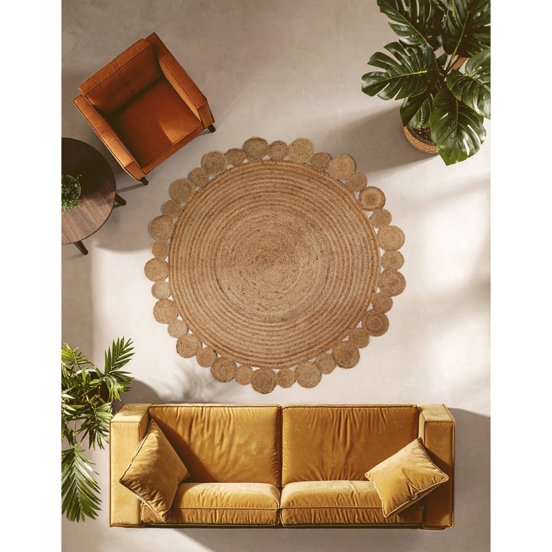 Jute / Sisal Flatweave Area Rug, Round 152 cm