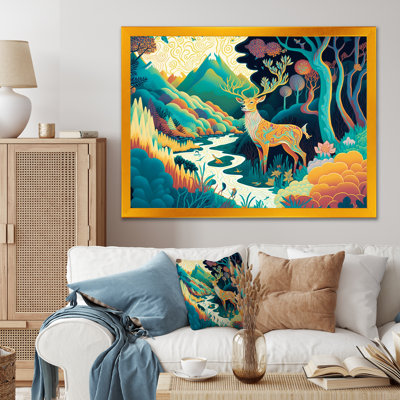 «Majestic Buck In The Woods IV», art animalier sur toile