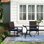 Chaise de patio avec coussin Leonard