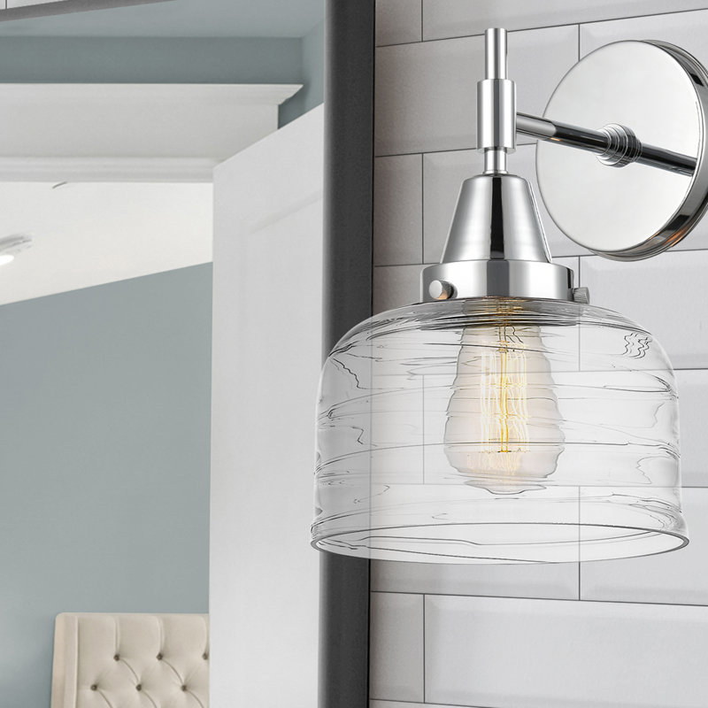 Amede Armed Sconce, Polished Chrome