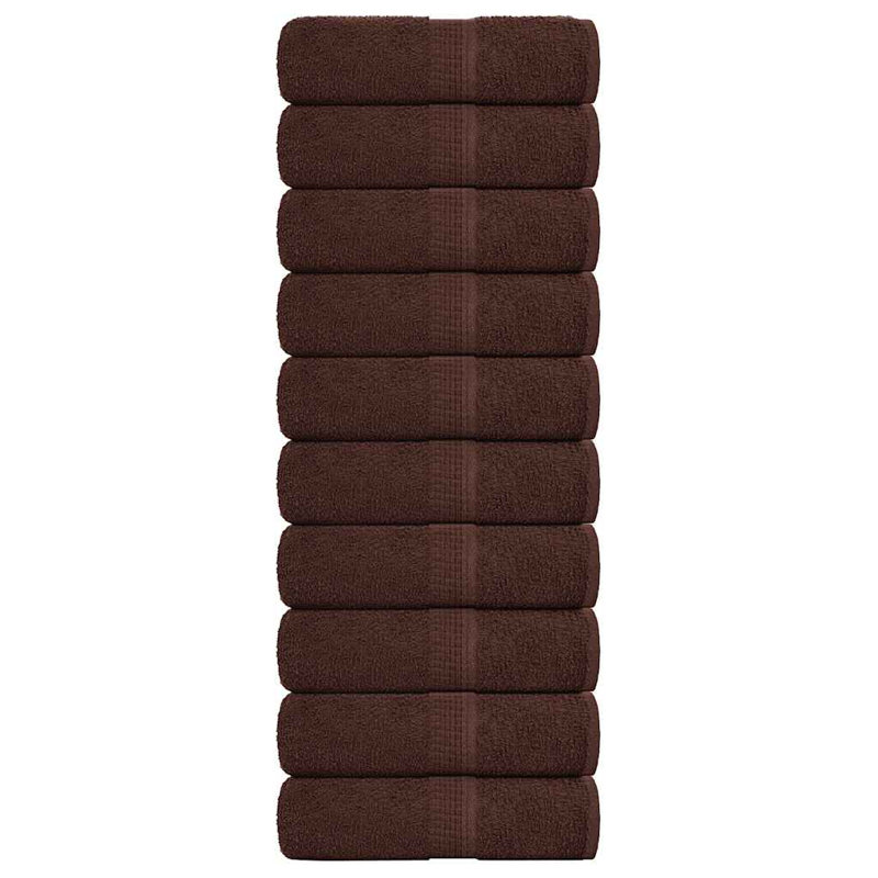 Semyon 100% Cotton Fingertip Towel, Brown