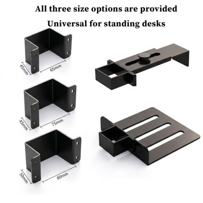 Support de bureau à roulettes pour PC, support réglable sous bureau avec roulettes, support CPU/tour d'ordinateur en acier robuste - Gain de place, entièrement compatible avec les pieds de table