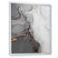 Vagues de marbre gris et orange - peinture sur toile-67232618-67232635