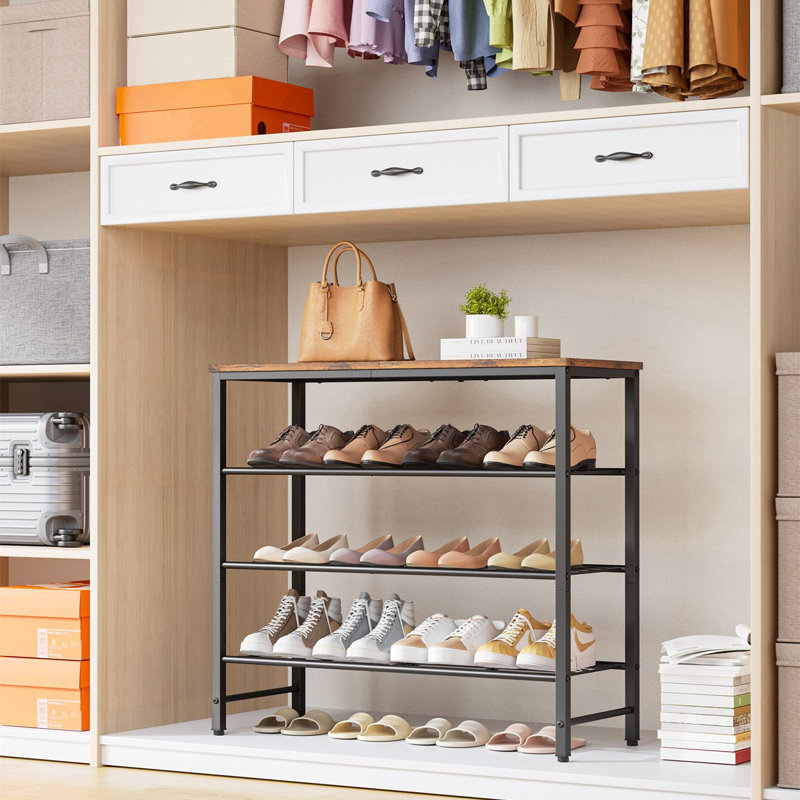 16 Pair Shoe Rack