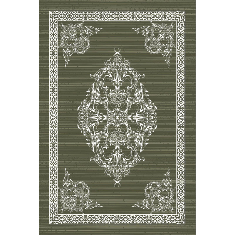 Antibacterial Hall Carpet, 3.3 x 9.8 ft, 100% Polyester, 650 g/m² | Non-Slip PVC Underside, 0.3 in Pile Height | Woven with 3D Digital Printing, Machine Washable, Durable & Stylish for Home Decor