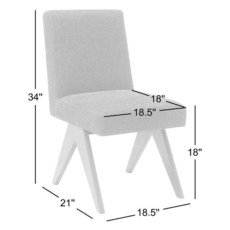 Chaise de salle à manger Brittnie, Beige