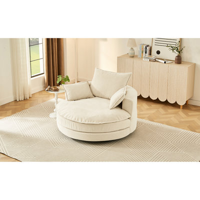 Fauteuil d'appoint Beige 360