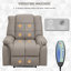 Fauteuil de massage inclinable électrique