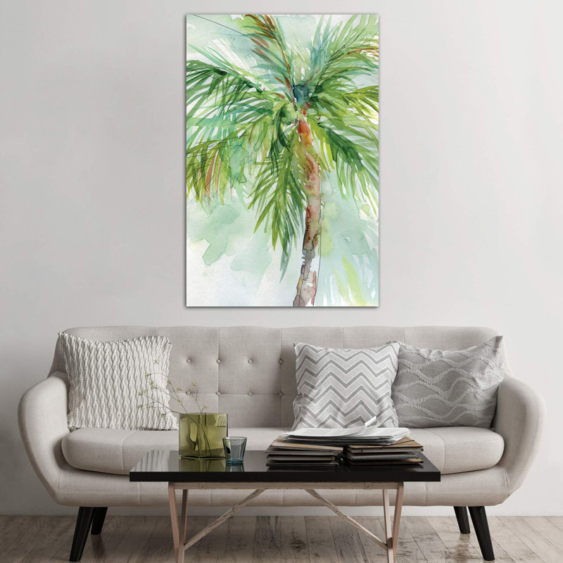 Palm Breezes II 1 Piece Wrapped Canvas Painting, 152.5 cm H x 101.5 cm W