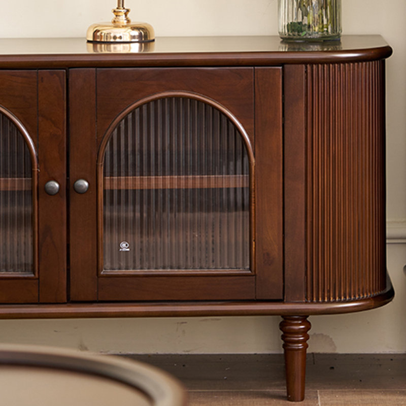 Retro American Style Solid Wood TV Cabinet | Wayfair