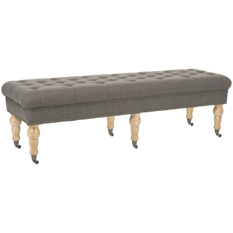 Banc en bois Loren, Charcoal Brown/Grey